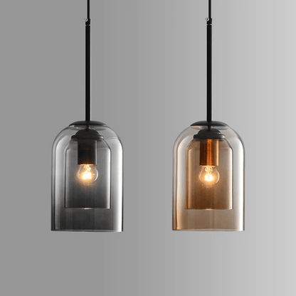 Nordic Glass Pendant Lighting - Amber