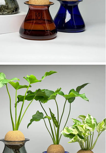 Nordic Glass Vase for Home Decor - Small Transparent Vase - Vase