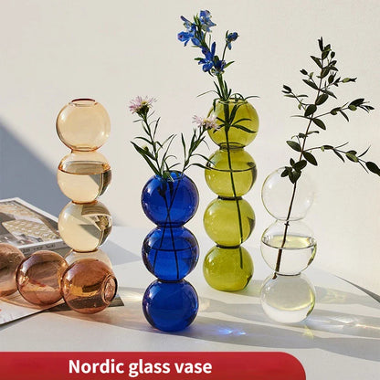 Nordic Glass Vase - Home Decoration Gift - Vase