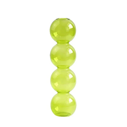 Nordic Glass Vase - Home Decoration Gift - Green-L - Vase
