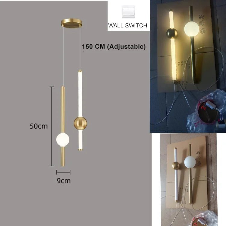 Nordic Gold 4-Globe Metal Pendant Light - Decorbites
