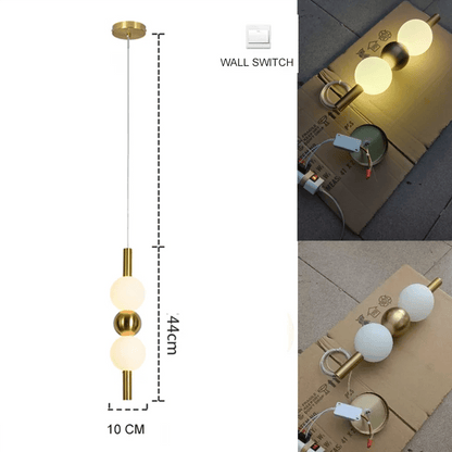 Nordic Gold 4-Globe Metal Pendant Light - Decorbites