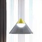 Nordic Gold Cone Pendant Lamp with Smoke Gray Glass Shade - Perfect for Dining Room