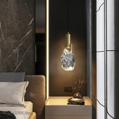 Nordic Gold Crystal Pendant Light - Decorbites
