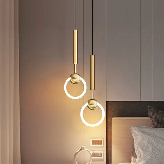 Nordic Gold Linear LED Pendant Light - Decorbites