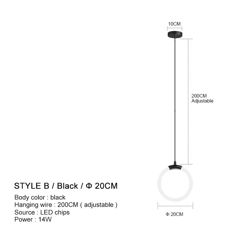 Nordic Gold Linear LED Pendant Light - Decorbites