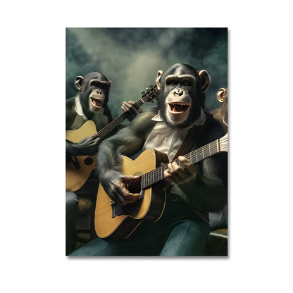 Nordic Gorilla Wall Art Canvas Print - PC 83493 / 20x30cm no frame