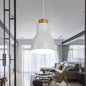 Nordic Half-Bottle Pendant Light - Modern Metallic Hanging Light for Balcony or Study Room