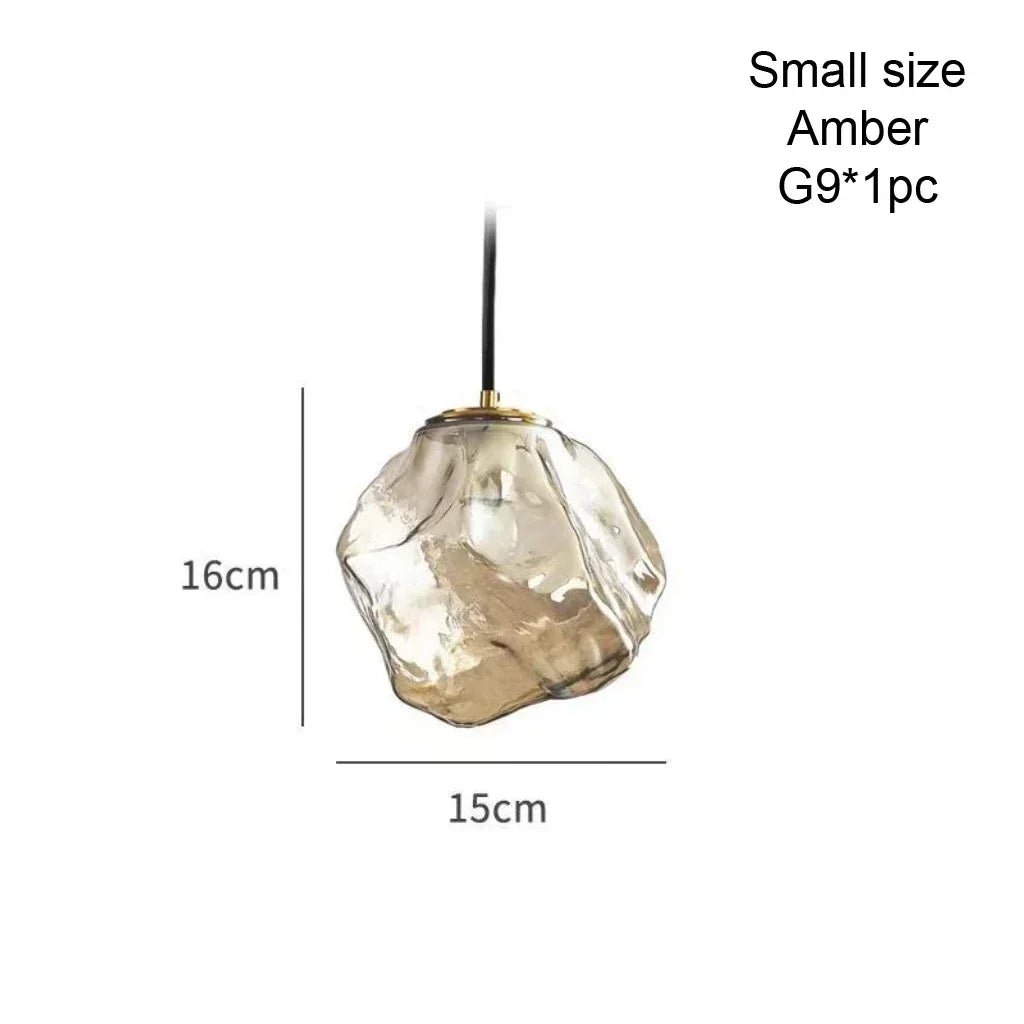 Nordic Ice Crystal Glass Pendant Light - Decorbites