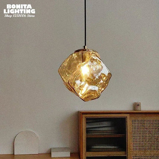 Nordic Ice Crystal Glass Pendant Light - Decorbites