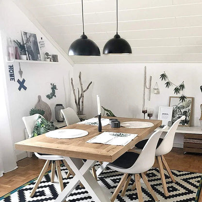 Nordic Industrial Black Dome Pendant Light - Decorbites