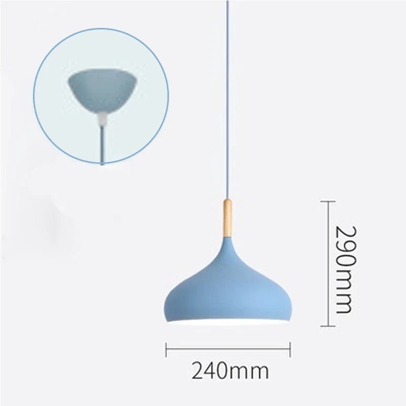 Nordic Industrial Colorful Metal Pendant Light - Decorbites