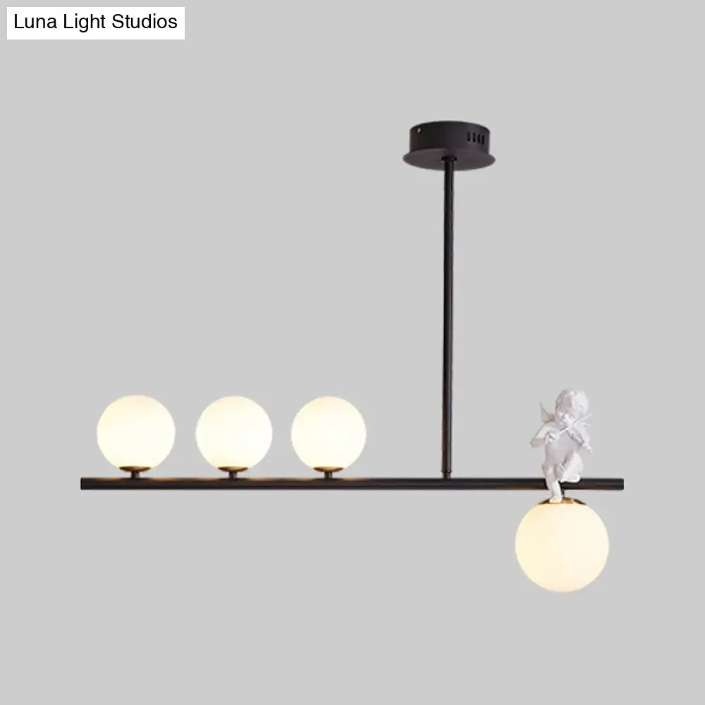 مصباح معلق على شكل ملاك جزيرة نورديك من ديكوربايتس™ مع غطاء زجاجي أوبال