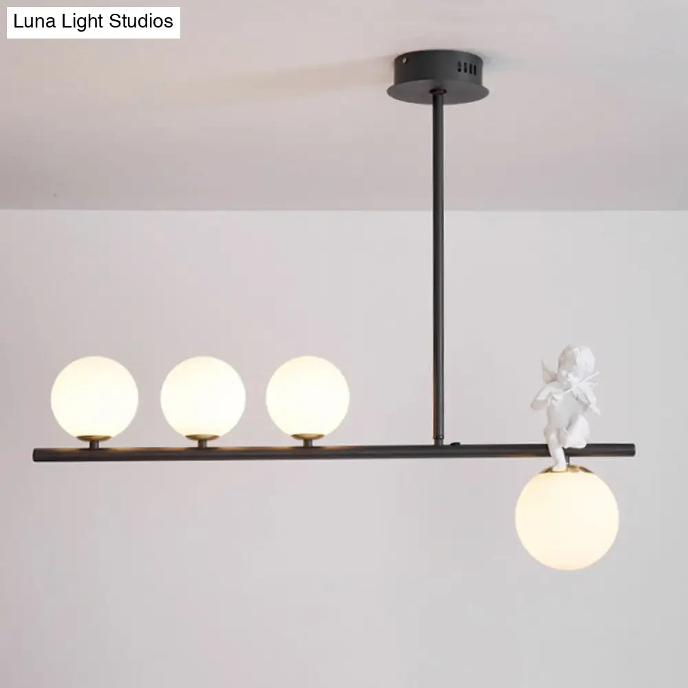 مصباح معلق على شكل ملاك جزيرة نورديك من ديكوربايتس™ مع غطاء زجاجي أوبال