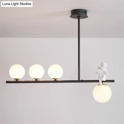 مصباح معلق على شكل ملاك جزيرة نورديك من ديكوربايتس™ مع غطاء زجاجي أوبال