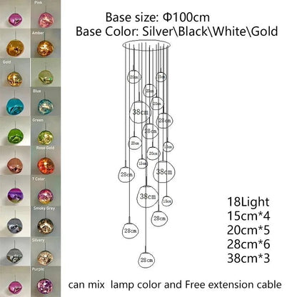 Nordic Lava Acrylic Pendant Light - Decorbites