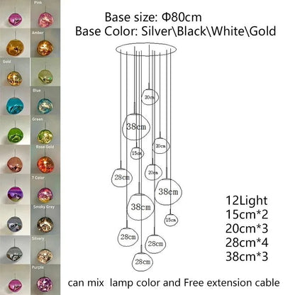 Nordic Lava Acrylic Pendant Light - Decorbites