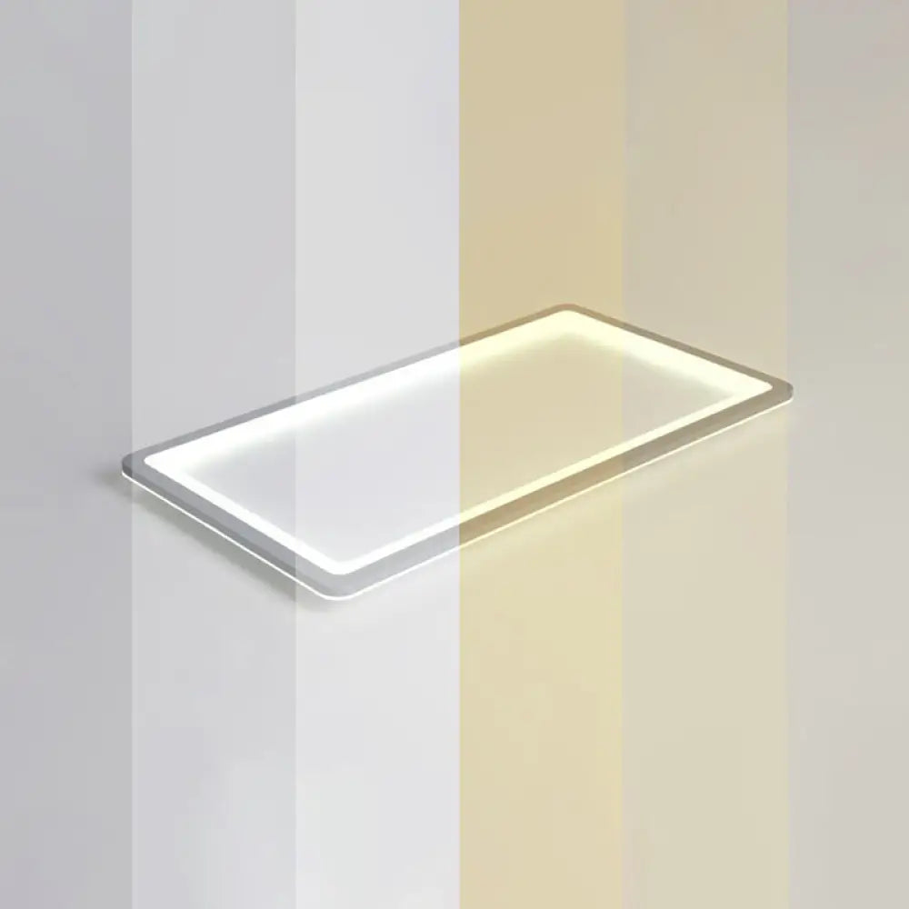 DecorBites™ DecorBites™ Nordic LED Ceiling Light: Dark Grey Ultra-Thin Flush Mount with Acrylic Shade