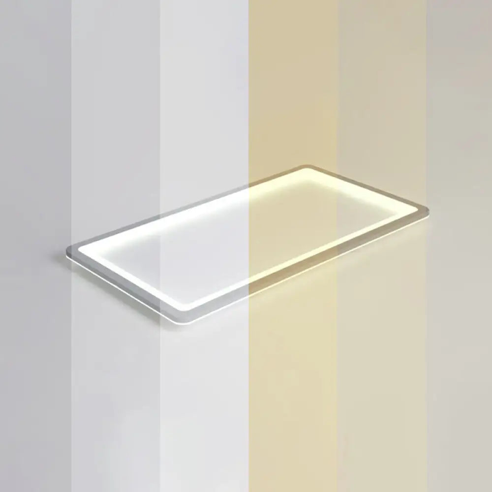 DecorBites™ DecorBites™ Nordic LED Ceiling Light: Dark Grey Ultra-Thin Flush Mount with Acrylic Shade