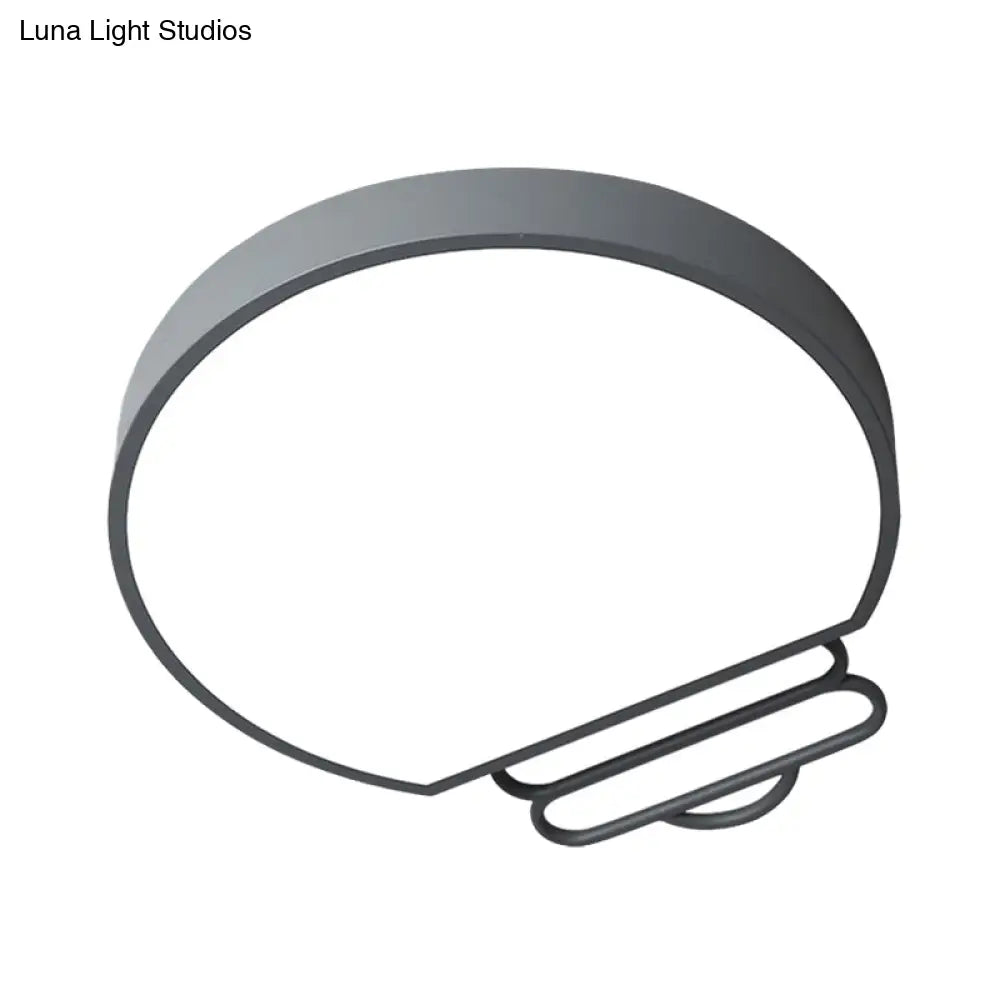 DecorBites™ DecorBites™ Nordic LED Flush Mount Ceiling Lamp with Acrylic Shade and White/Green/Grey Bulb Shape