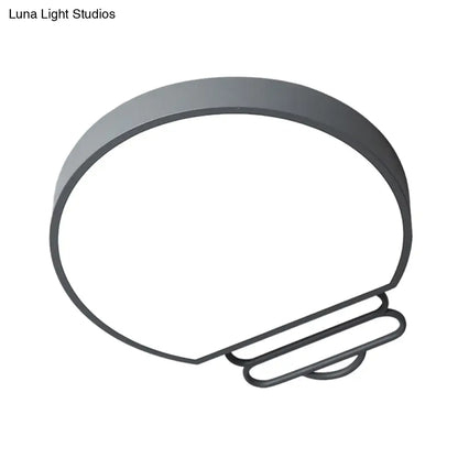 DecorBites™ DecorBites™ Nordic LED Flush Mount Ceiling Lamp with Acrylic Shade and White/Green/Grey Bulb Shape