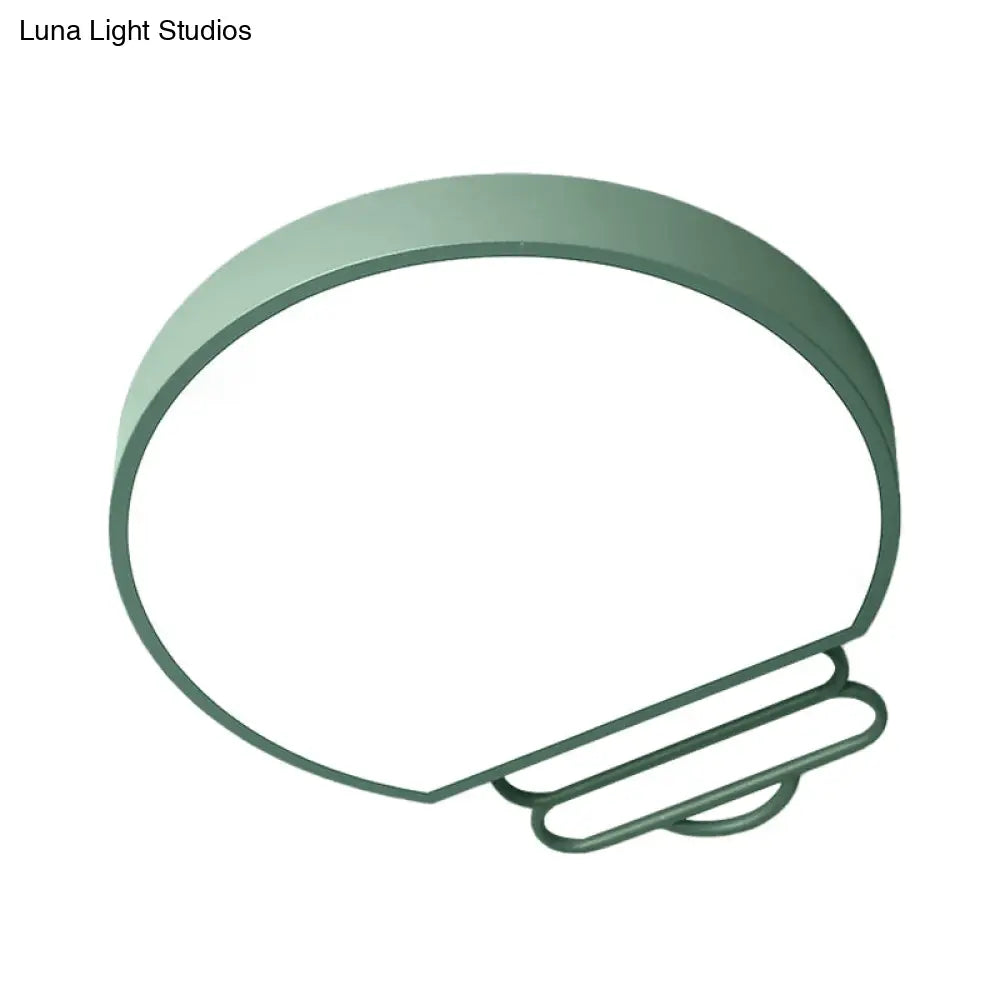 DecorBites™ DecorBites™ Nordic LED Flush Mount Ceiling Lamp with Acrylic Shade and White/Green/Grey Bulb Shape