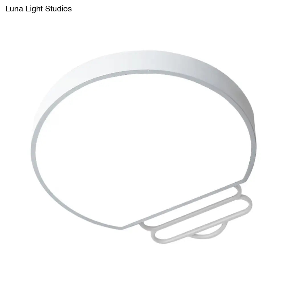 DecorBites™ DecorBites™ Nordic LED Flush Mount Ceiling Lamp with Acrylic Shade and White/Green/Grey Bulb Shape