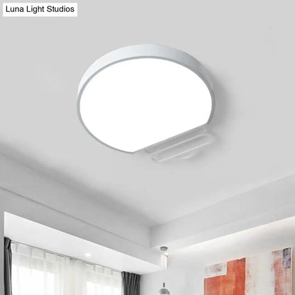 DecorBites™ DecorBites™ Nordic LED Flush Mount Ceiling Lamp with Acrylic Shade and White/Green/Grey Bulb Shape