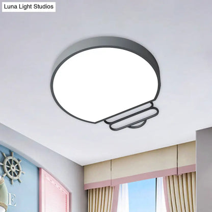 DecorBites™ DecorBites™ Nordic LED Flush Mount Ceiling Lamp with Acrylic Shade and White/Green/Grey Bulb Shape