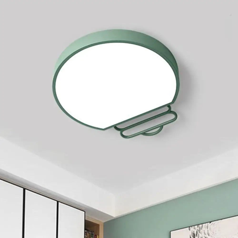 DecorBites™ DecorBites™ Nordic LED Flush Mount Ceiling Lamp with Acrylic Shade and White/Green/Grey Bulb Shape