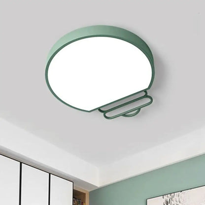 DecorBites™ DecorBites™ Nordic LED Flush Mount Ceiling Lamp with Acrylic Shade and White/Green/Grey Bulb Shape