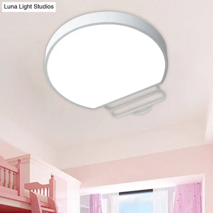 DecorBites™ DecorBites™ Nordic LED Flush Mount Ceiling Lamp with Acrylic Shade and White/Green/Grey Bulb Shape