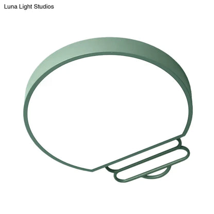 DecorBites™ DecorBites™ Nordic LED Flush Mount Ceiling Lamp with Acrylic Shade and White/Green/Grey Bulb Shape