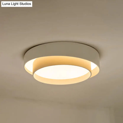DecorBites™ DecorBites™ Nordic LED Flushmount Ceiling Light Fixture - Metal 2-Layer Design, Ideal for Bedroom Lighting