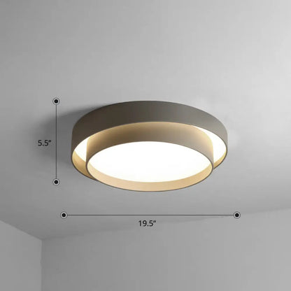 DecorBites™ DecorBites™ Nordic LED Flushmount Ceiling Light Fixture - Metal 2-Layer Design, Ideal for Bedroom Lighting