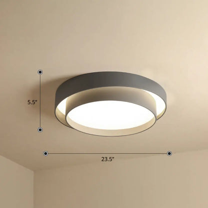 DecorBites™ DecorBites™ Nordic LED Flushmount Ceiling Light Fixture - Metal 2-Layer Design, Ideal for Bedroom Lighting