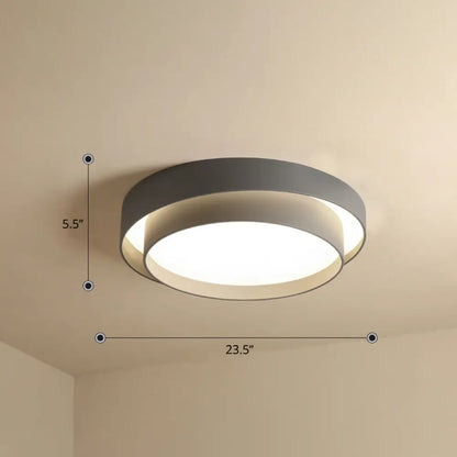 DecorBites™ DecorBites™ Nordic LED Flushmount Ceiling Light Fixture - Metal 2-Layer Design, Ideal for Bedroom Lighting