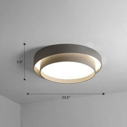 DecorBites™ DecorBites™ Nordic LED Flushmount Ceiling Light Fixture - Metal 2-Layer Design, Ideal for Bedroom Lighting