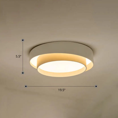DecorBites™ DecorBites™ Nordic LED Flushmount Ceiling Light Fixture - Metal 2-Layer Design, Ideal for Bedroom Lighting