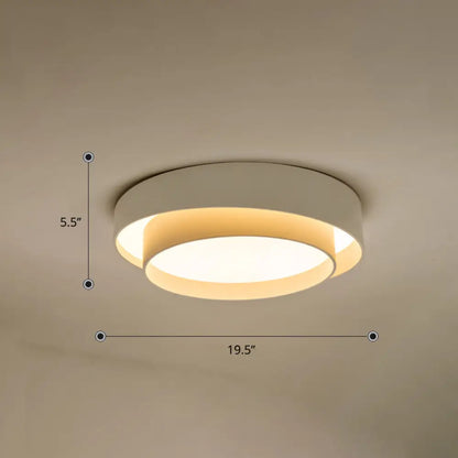 DecorBites™ DecorBites™ Nordic LED Flushmount Ceiling Light Fixture - Metal 2-Layer Design, Ideal for Bedroom Lighting