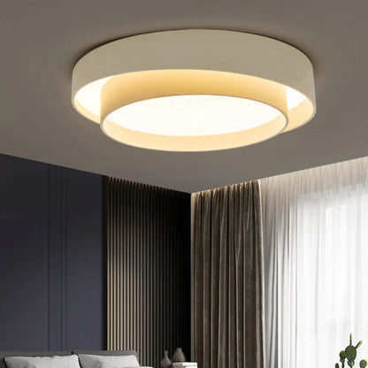 DecorBites™ DecorBites™ Nordic LED Flushmount Ceiling Light Fixture - Metal 2-Layer Design, Ideal for Bedroom Lighting