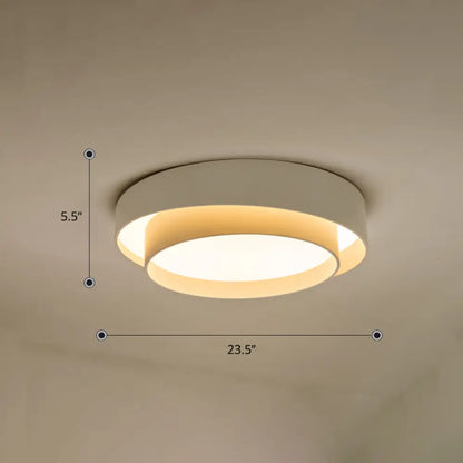 DecorBites™ DecorBites™ Nordic LED Flushmount Ceiling Light Fixture - Metal 2-Layer Design, Ideal for Bedroom Lighting