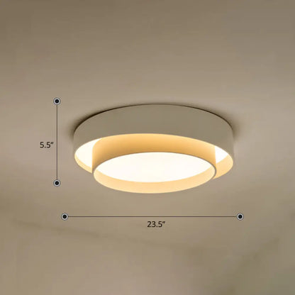 DecorBites™ DecorBites™ Nordic LED Flushmount Ceiling Light Fixture - Metal 2-Layer Design, Ideal for Bedroom Lighting