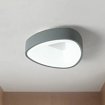 DecorBites™ DecorBites™ Nordic LED Grey Triangle Ceiling Fixture in White/Warm/Natural Light, Flush Mount, Acrylic Shade