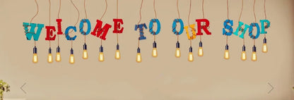 Nordic LED Pendant Light Green Glass Hanging Fixture