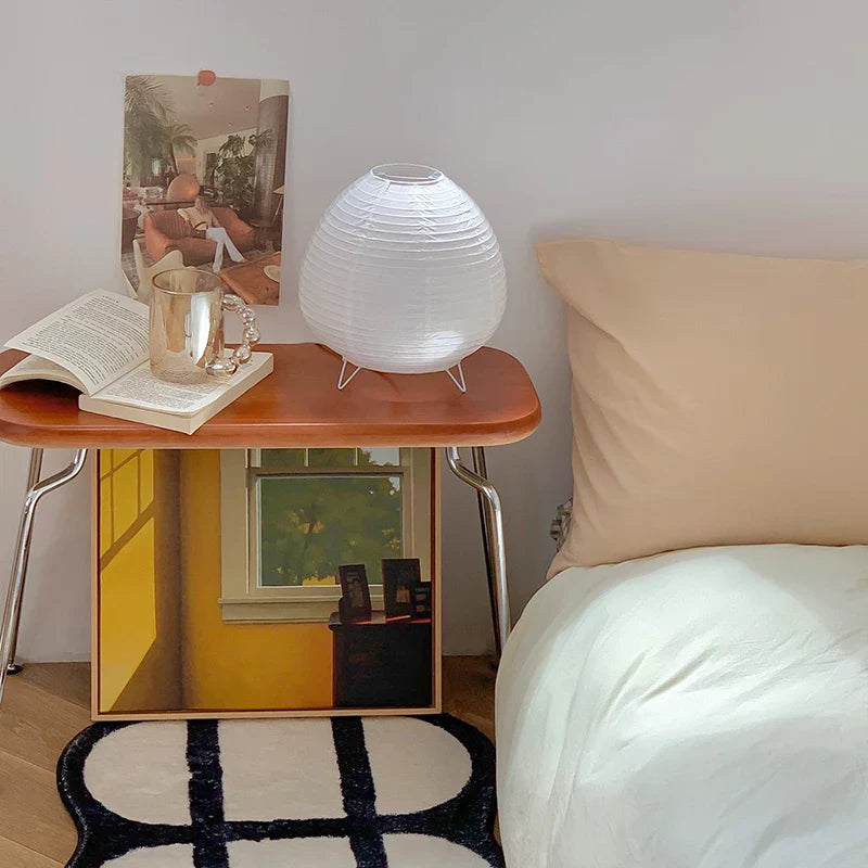 Nordic LED Table Lamp Interior Lighting Wabi Sabi Style Table Light Bedside Bedroom Living Study Home Decoration Desk