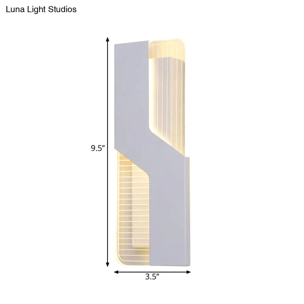 DecorBites™ DecorBites™ Nordic LED Wall Mount Lamp - White Geometric Design, Warm/White Lighting