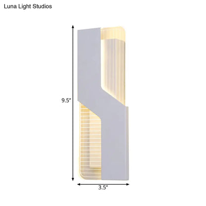 DecorBites™ DecorBites™ Nordic LED Wall Mount Lamp - White Geometric Design, Warm/White Lighting