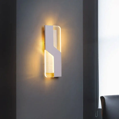DecorBites™ DecorBites™ Nordic LED Wall Mount Lamp - White Geometric Design, Warm/White Lighting