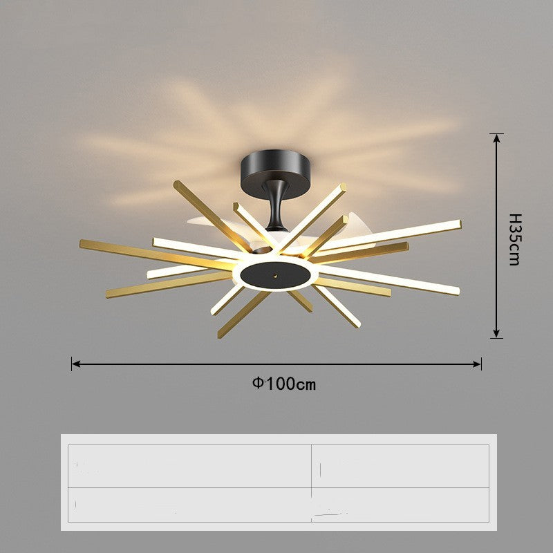Iron Nordic Fan Lamp